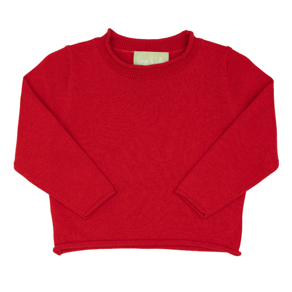 Red Rollneck Sweater