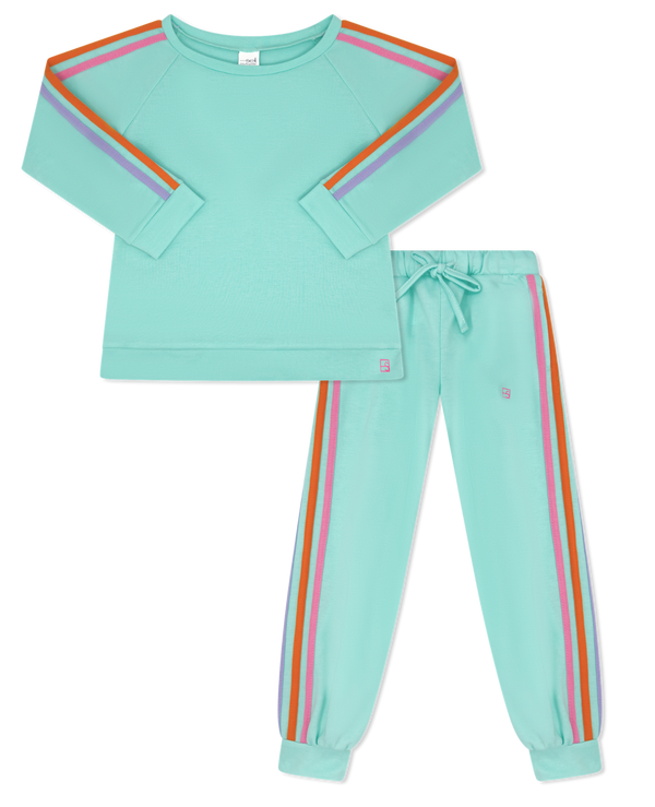 Savannah Jogger Set- Totally Turquoise, Hot Pink, Orange, Purple