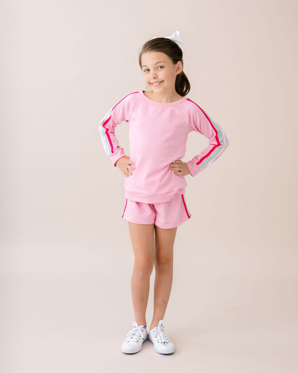Savannah Jogger Short Set- Taffy Pink