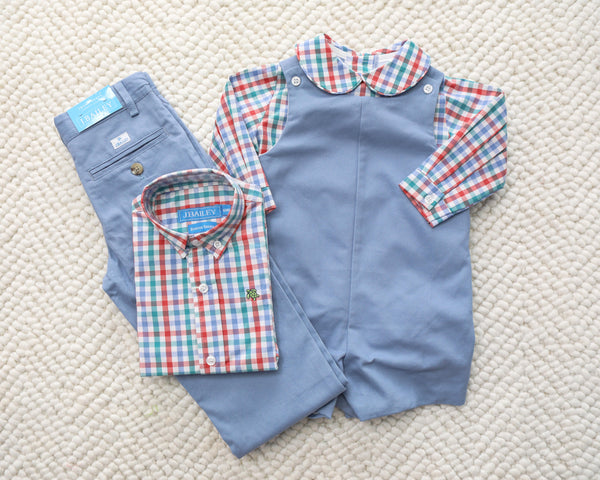 Button Down- Willow Plaid
