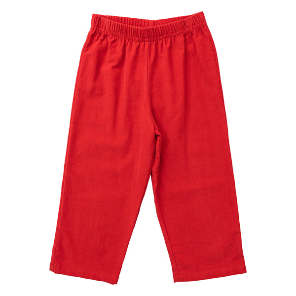 Corduroy Pants- Deep Red