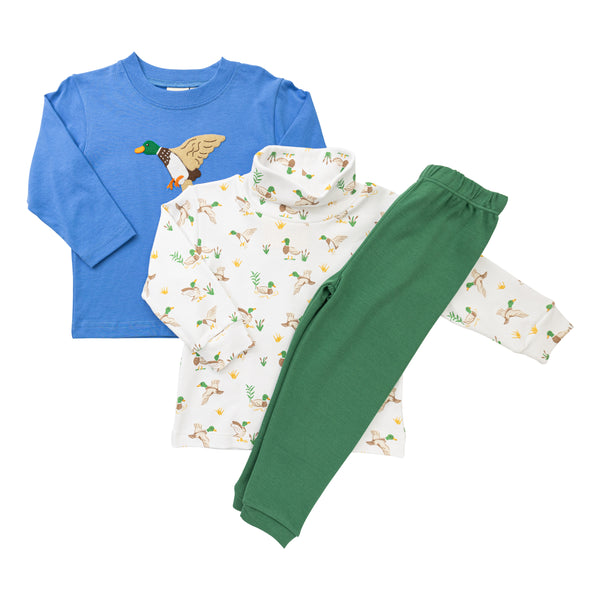Mallard Ducks Print Turtleneck
