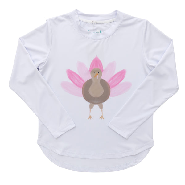 Performance Tee- Pink Turkey