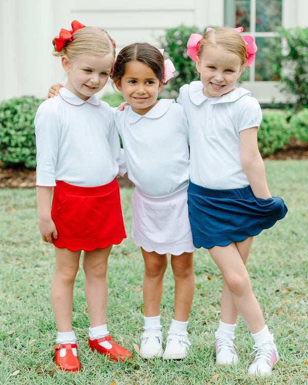 Pink Scallop Skort