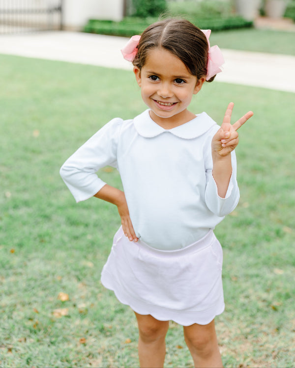 Pink Scallop Skort