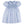 Scalloped Pearl Smocked Dress- Blue