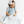 Scalloped Pearl Smocked Dress- Blue