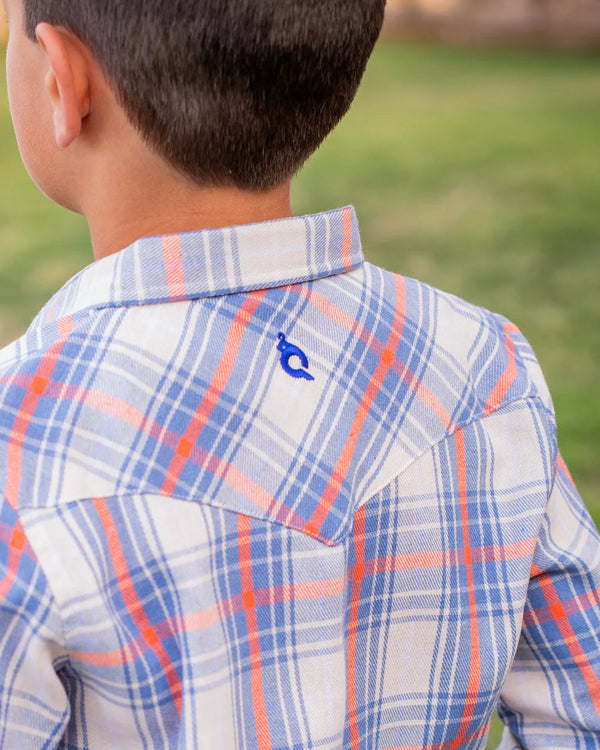 All American Plaid Pearl Snap Flannel Shirt