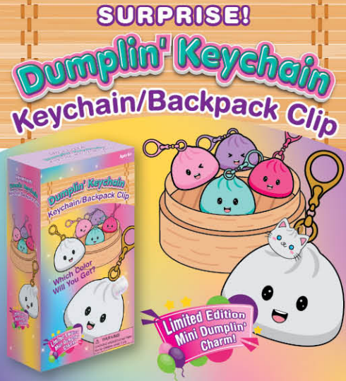 Squishy Dumplin Keychain Backpack Clip