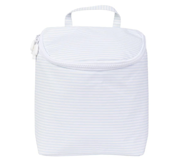 Light Blue Stripe Bottle Bag