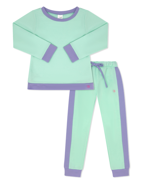 Selena Jogger Set- Cool Mint, Lollipop Lavender