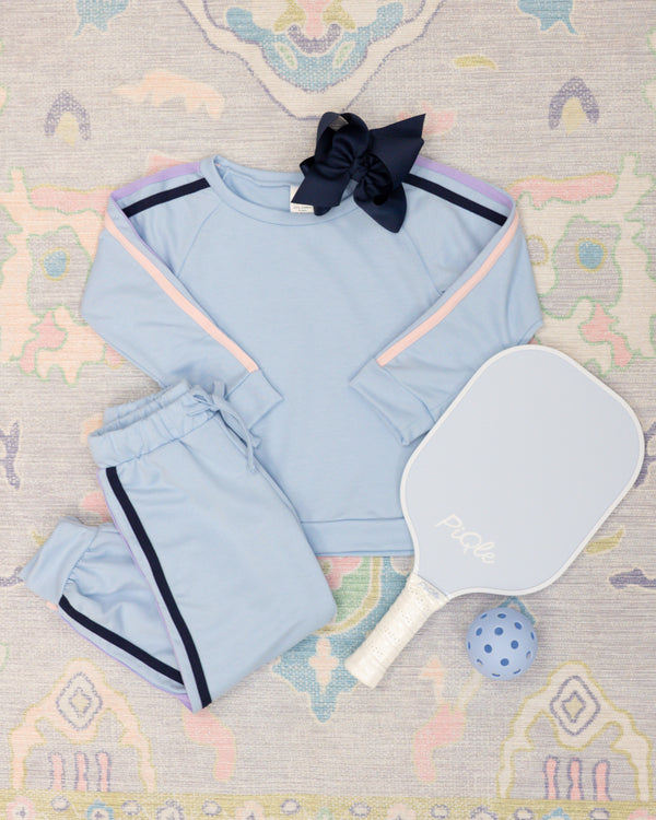 Savannah Jogger Set- Ice Blue, Royal, Pink, Petal Purple
