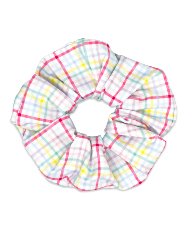 80's Baby Scrunchie- Palm Island Windowpane