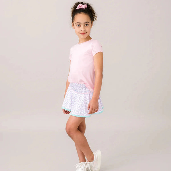 Quinn Skort- Blissful Blooms, Totally Turquoise, Cotton Candy Pink