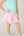 Quinn Skort- Flamingo Pink Stripe, Totally Turquoise