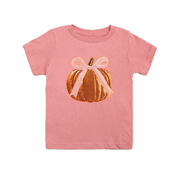Coquette Pumpkin Sequin Patch T-Shirt