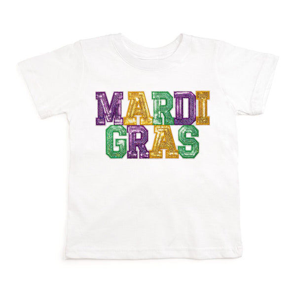 Mardi Gras Sequin Patch T-Shirt