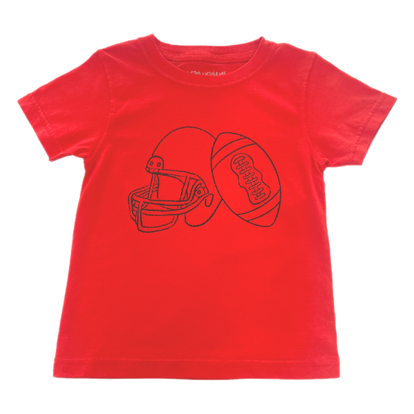 Red/Navy Helmet T-Shirt