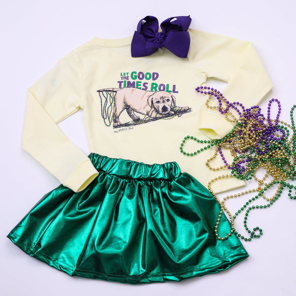 Pawdi Gras LS- Light Yellow