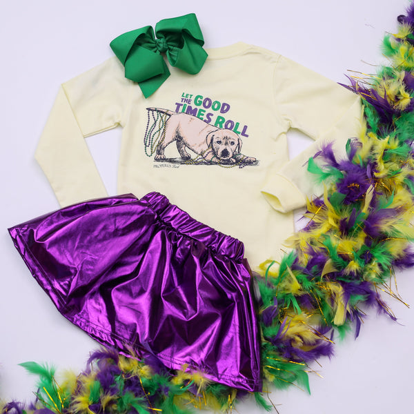 Pawdi Gras LS- Light Yellow