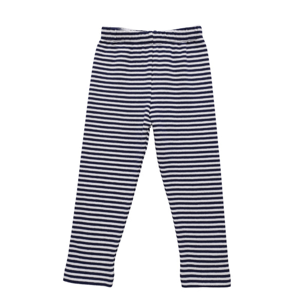 Leggings- Navy Stripe