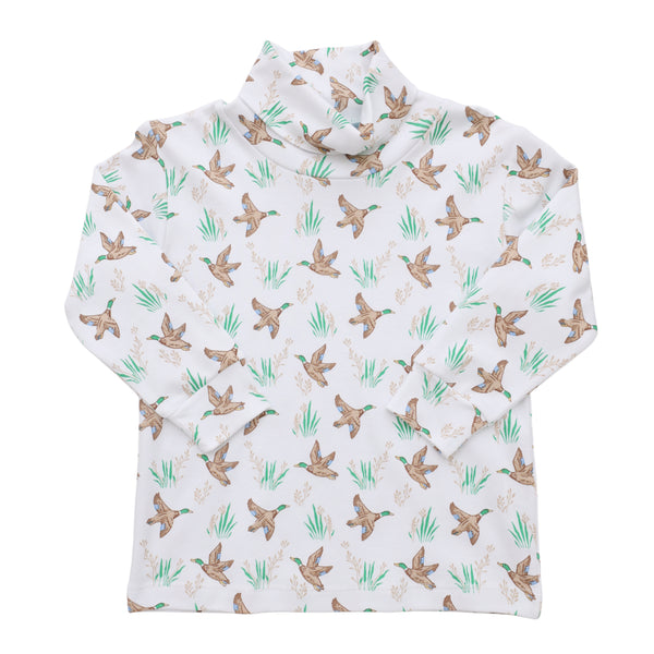 Mallard Print Turtleneck