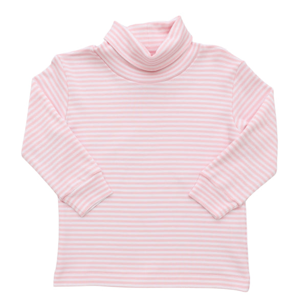 Light Pink Stripe Turtleneck