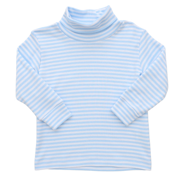Light Blue Stripe Turtleneck