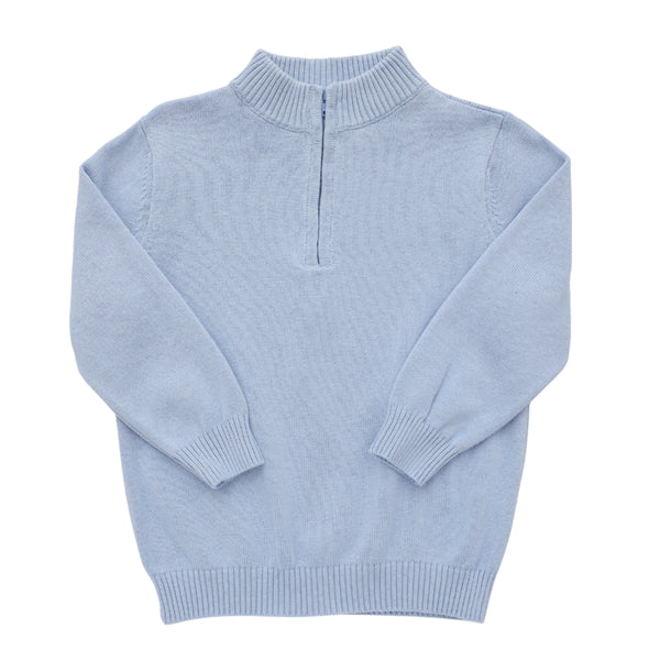 1/4 Zip Pullover- Blue