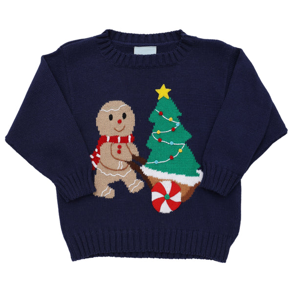 Gingerbread Man W/ Christmas Tree Sweater