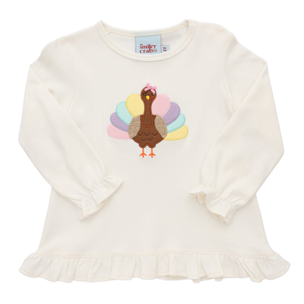 Turkey W/ Bow Ruffle Top