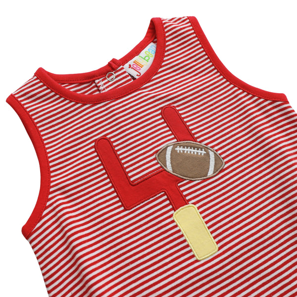 Down, Set, Hut Bubble- Red Stripe