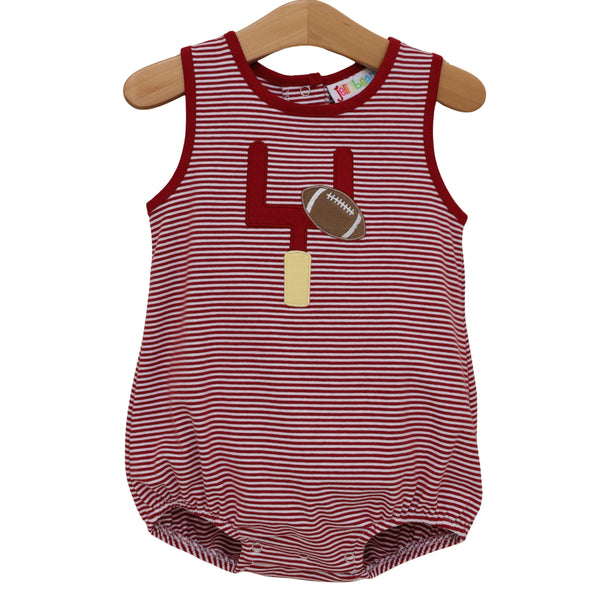 Down, Set, Hut Bubble- Crimson Stripe