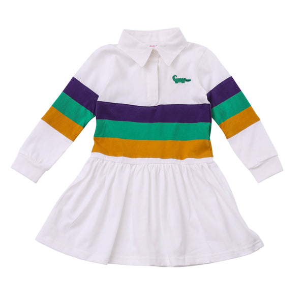 Rugby LS Drop Waist Dress