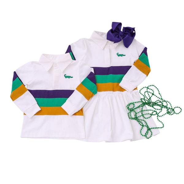 Rugby LS Drop Waist Dress