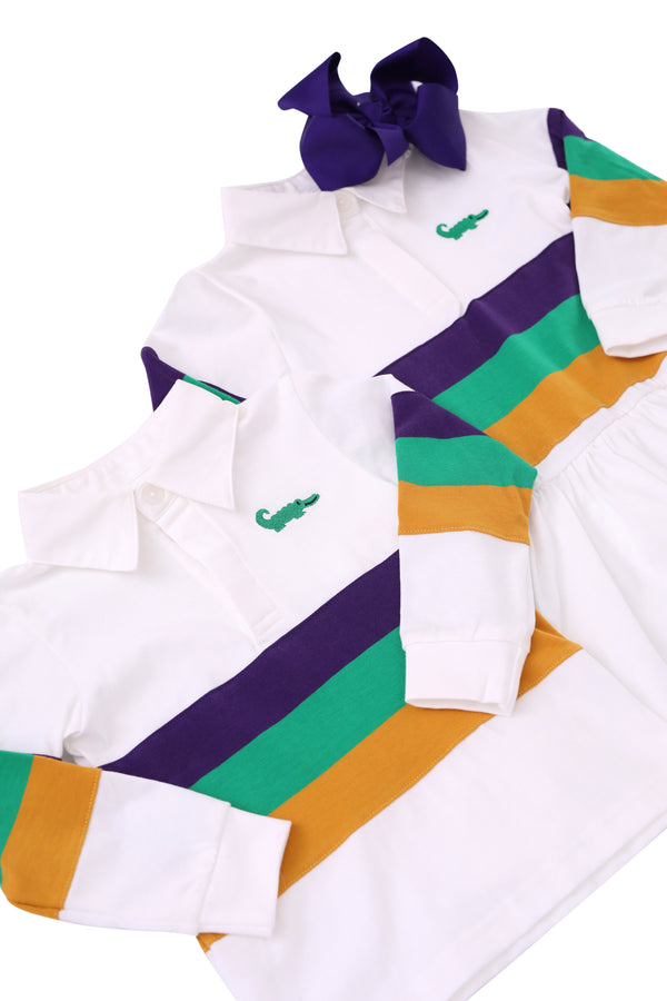 Rugby LS Drop Waist Dress