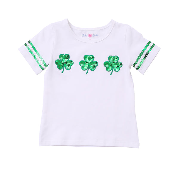 Sequin Clover Tee