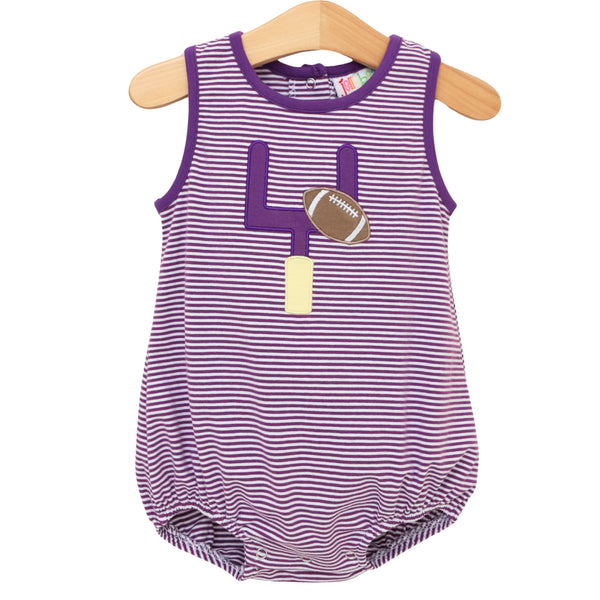 Down, Set, Hut Bubble- Purple Stripe