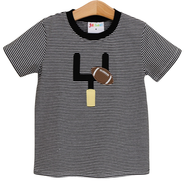 Down, Set, Hut Shirt- Black Stripe