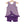 Let's Cheer! Swing Back Bloomer Set- Purple Stripe