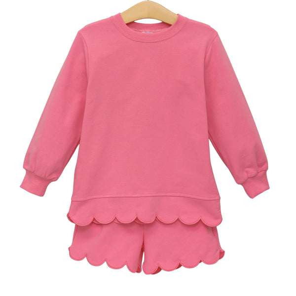 Sophia Scalloped Set- Pink