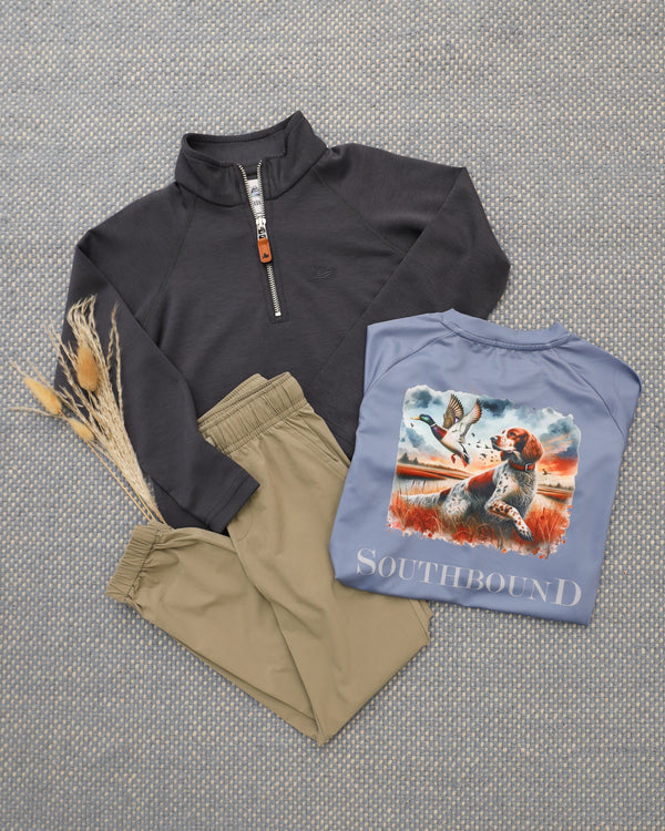 Navy Zip Pullover