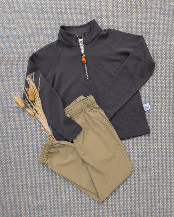 Navy Zip Pullover