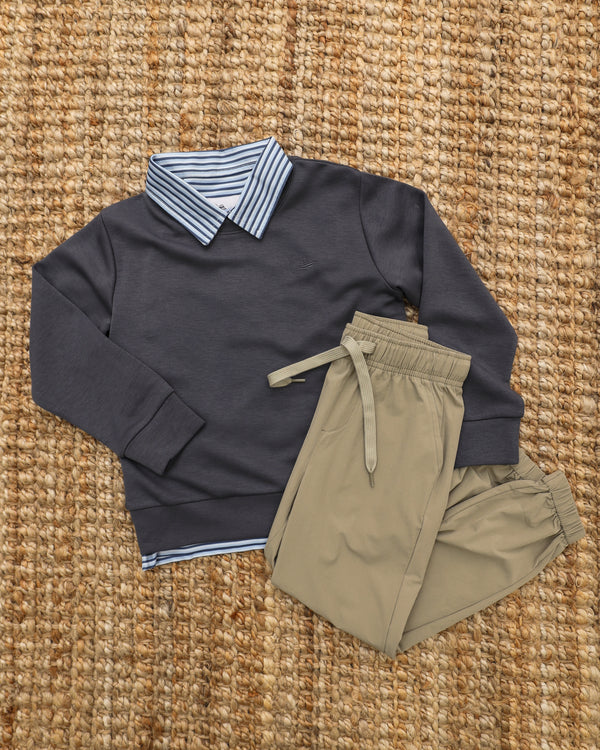 Polo SS- Navy/Powder