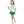 Tinsel Game Day Ringer Boxy T- Green