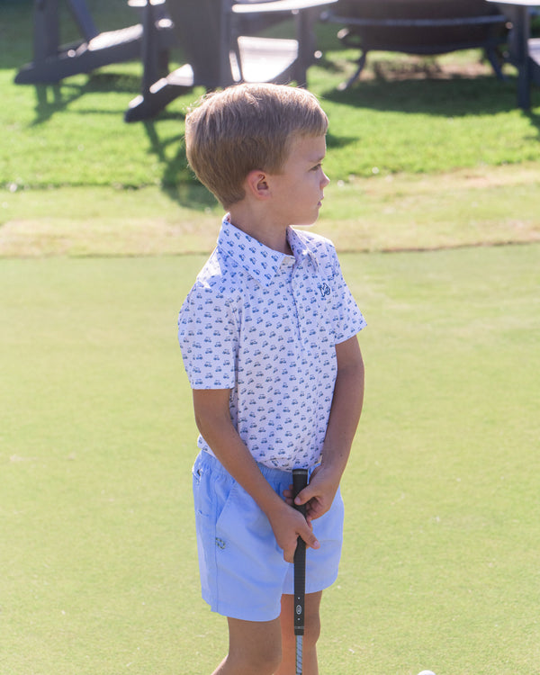 Pro Performance Polo- Golf Cart Print