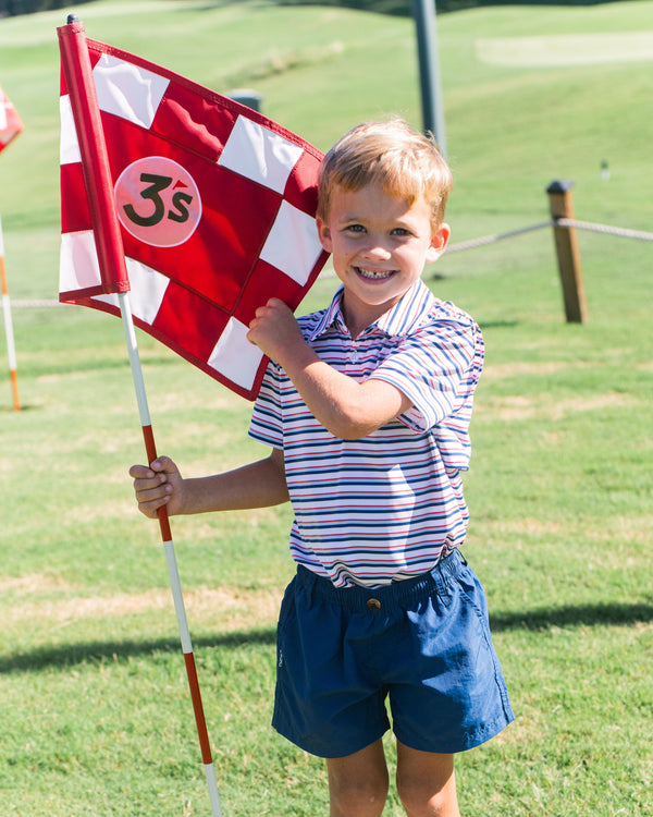 Pro Performance Polo- Independence Day Stripe
