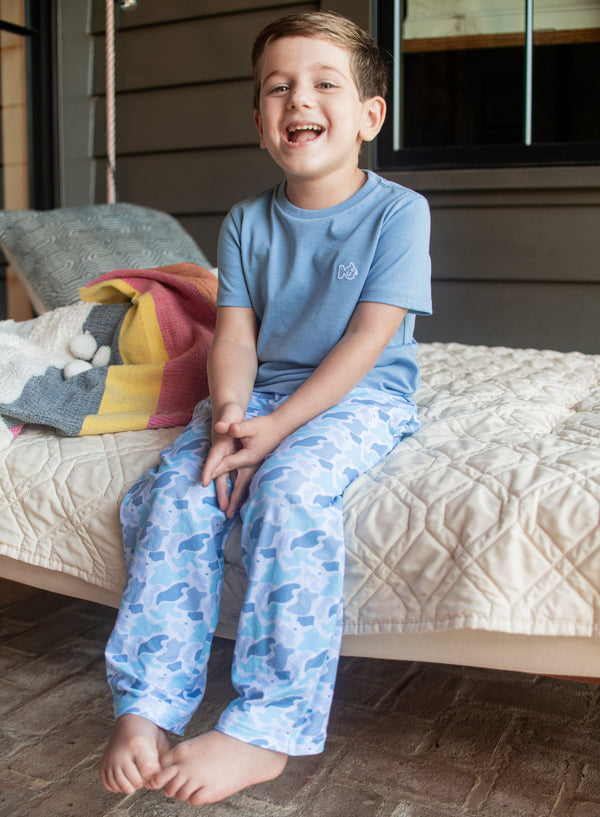Lounge Life Pant- Windsurfer Blue Camo