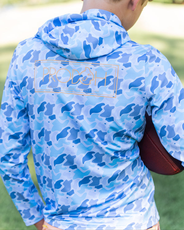 Pro Performance Hoodie T-shirt- Windsurfer Camo