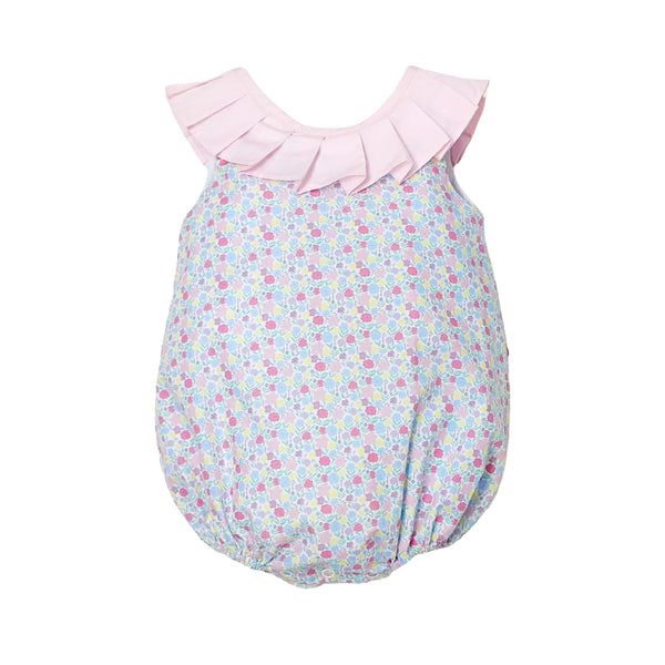 Spring Floral Cassie Bubble W/ Bow